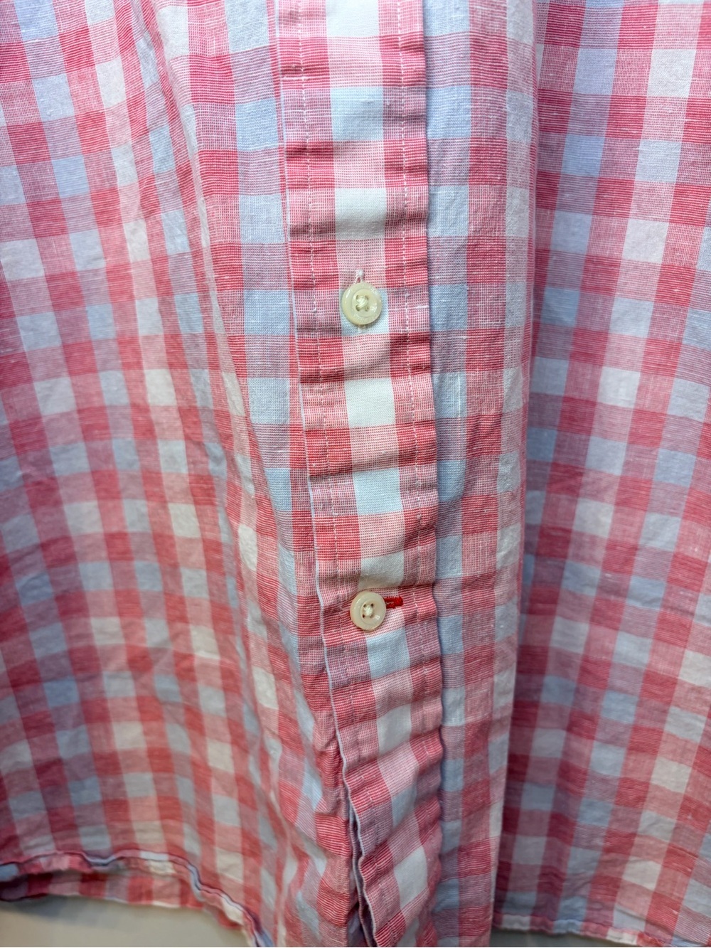 Cremieux Men’s Pink and Blue Short Sleeve Button Down Collar Shirt, Size XXL - Picture 6 of 10